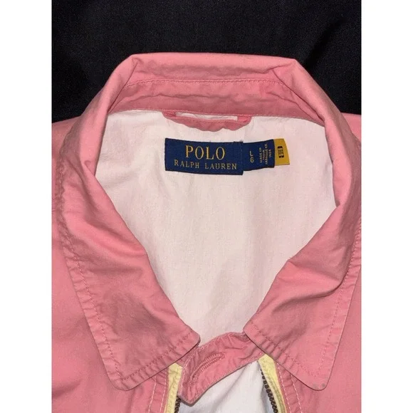 Polo Ralph Lauren Women's Pastel Color Block Poplin Windbreaker Jacket Size L - Picture 8 of 15